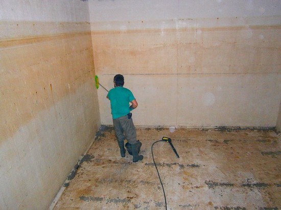 Limpieza de paredes